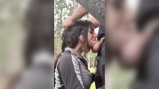 Throat fuck in public ????