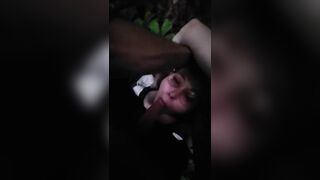FaceFuck: Tied up in a public park ???? #2