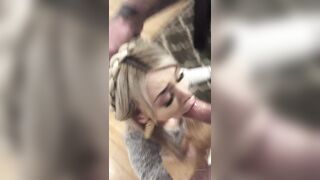 FaceFuck: Blonde slut gagging #4