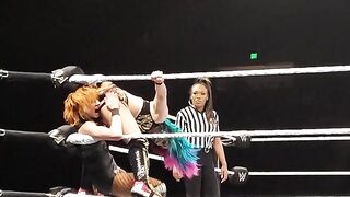 Stinkface and Kiss Ass: Becky taking a deep stinkface from Asuka! #4