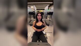 Is not the best idea flashing boobs in the gym where I go everyday